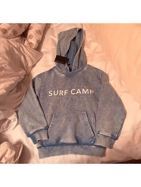 Little Bipsy blue surf camo hoodie